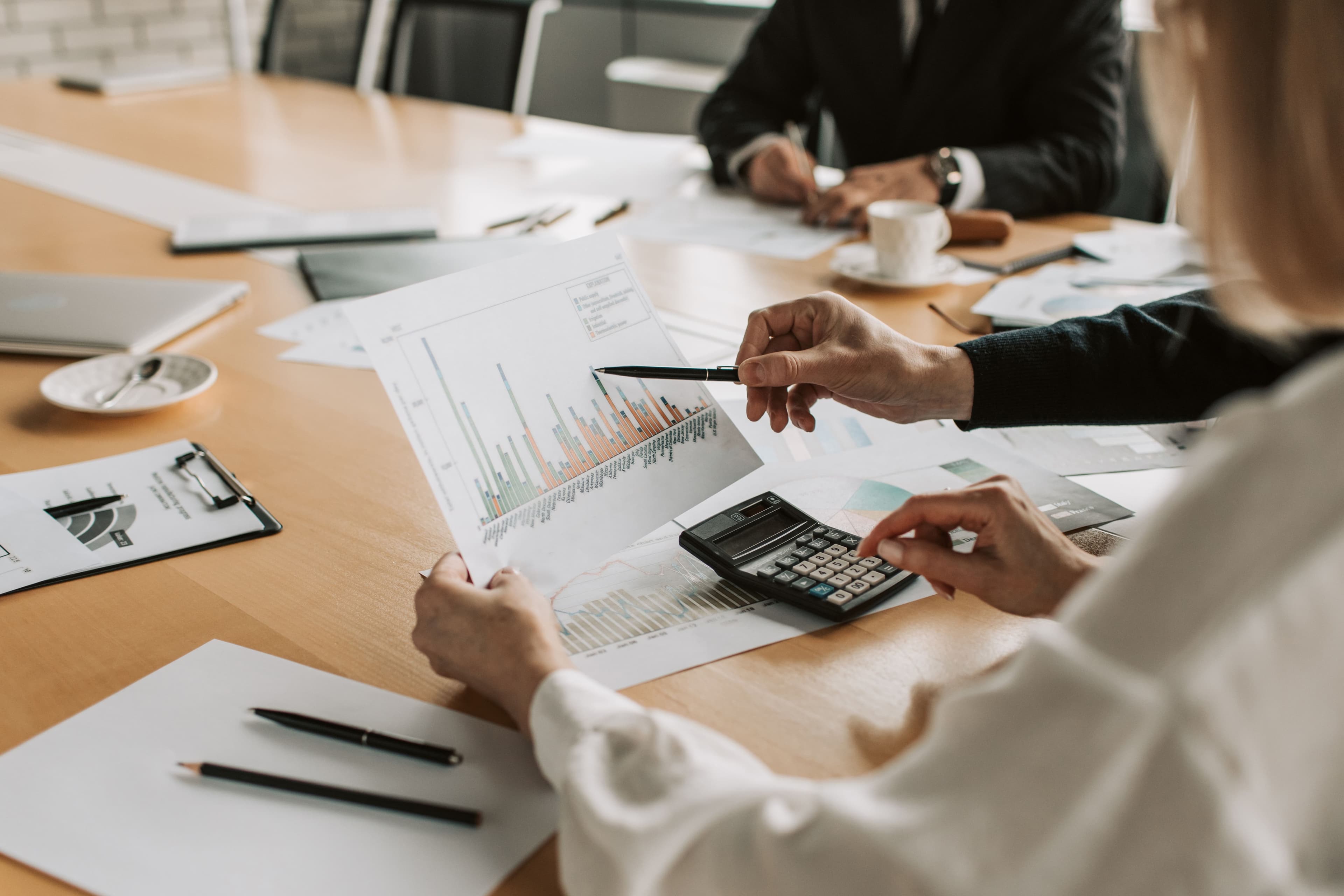 People discussing financial decisions